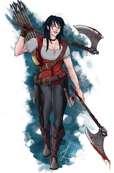 Human Fighter Full Body